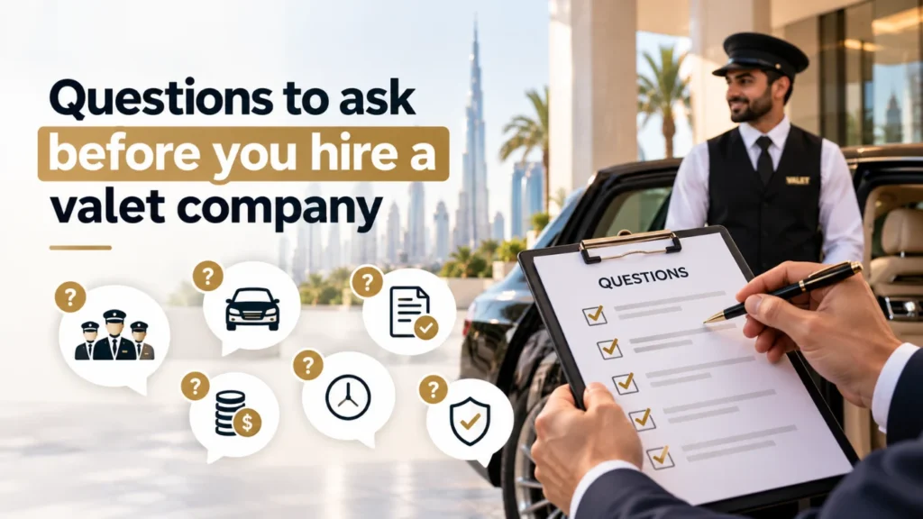 Questions to ask before you hire a valet company in Dubai